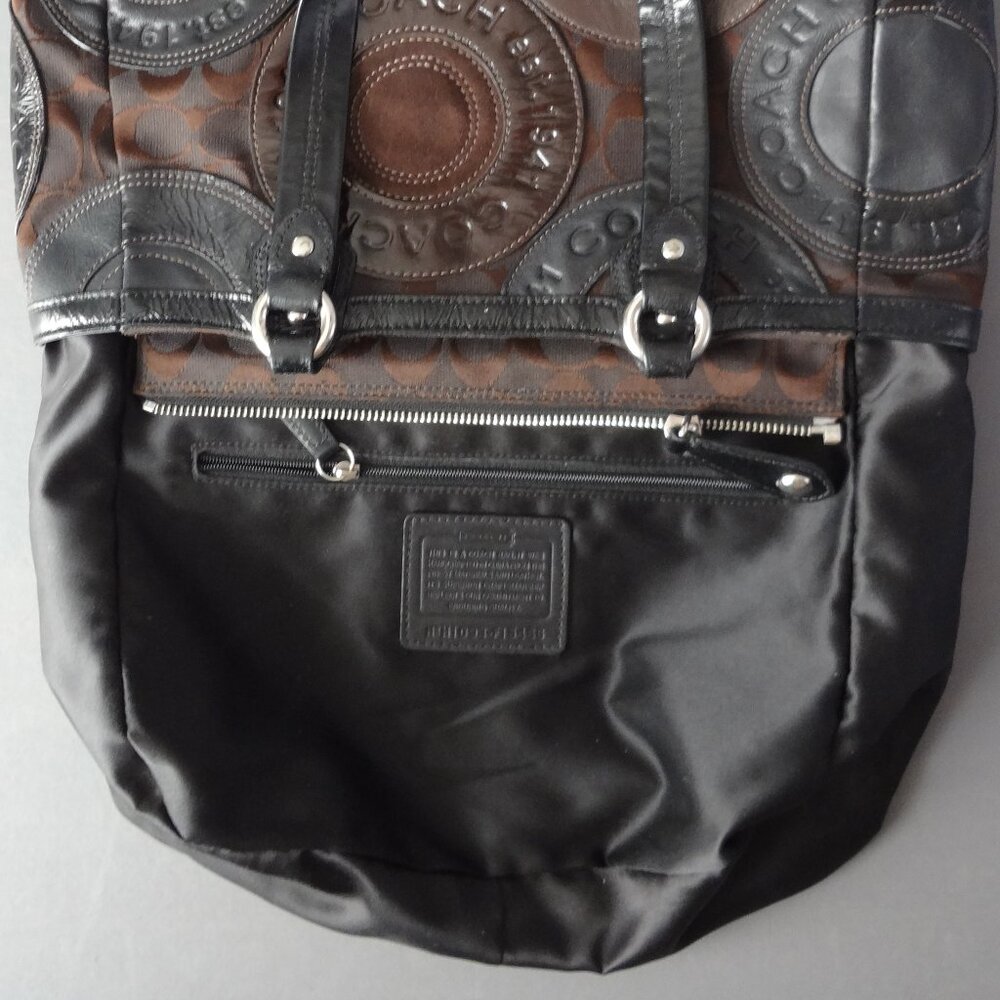 Coach signature circle patchwork tote bag - Picture 11 of 16